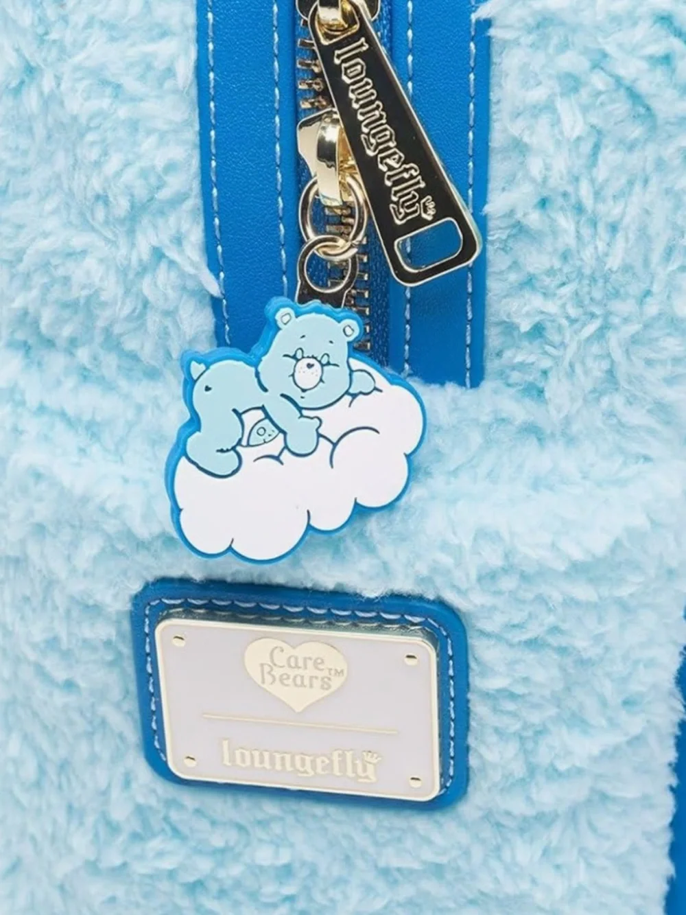 Loungefly Care Bears Bedtime Bear  cosplsy  Plush Kids Backpack New!